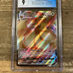 CGC 9 Mint Eevee VMAX SWSH087 Shining Fates ETB Promo Pokemon 2021 - Image 2
