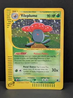 Vileplume 031/165 Expedition Base Set Holo Rare Pokemon TCG Nintendo vintage LP+ - Image 1