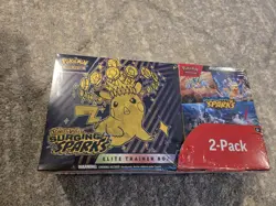 Pokemon Surging Sparks ETB + Booster Bundle Costco 2-pack Sealed - Image 1