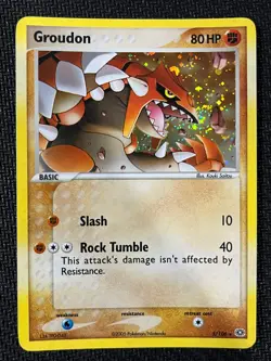 Groudon Holo 5/106 EX Emerald Near Mint Pokemon - Image 1