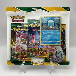 (402811) Pokemon Sword & Shield Evolving Skies Booster 3-Pack Blister - Sealed - Image 1