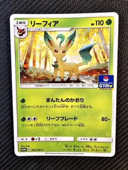Pokemon | Leafeon 382/SM-P Gym Sun & Moon Black Star Promo 2019 Japanese - Image 1