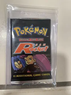 Pokemon Team Rocket Unlimited Booster Pack Factory Sealed WOTC 2000 Vintage TCG - Image 1