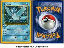 1999 Pokemon, Fossil, #2/62 Articuno, 1st Edition, Holo Rare, Spanish - Image 1