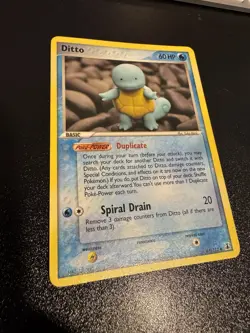 2005 Pokemon Ex Delta Species Ditto (Squirtle) 64/113 NM - Image 1