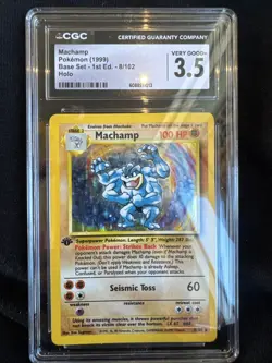 Machamp Pokemon 1999 Base Set 1st First Edition 8/102 Holo Vintage Rare - Image 1