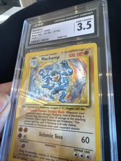 Machamp Pokemon 1999 Base Set 1st First Edition 8/102 Holo Vintage Rare - Image 3