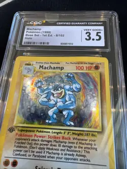 Machamp Pokemon 1999 Base Set 1st First Edition 8/102 Holo Vintage Rare - Image 5