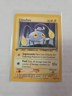 Chinchou - 55/111 - Common - 1st Edition English Pokemon Neo Genesis 🔥 - Image 1