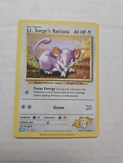 Lt. Surge's Rattata - 015/034 - Classic Collection - Holo - Pokemon TCG - Image 1