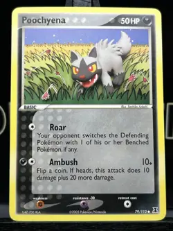POOCHYENA 79/113 EX Delta Species Pokemon TCG Regular Common 2005 NM - Image 3