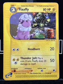 Pokemon TCG Flaaffy #77/165 Unlimited CCG Expedition Regular - Image 3