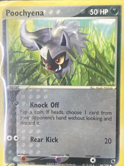 Pokemon Poochyena 64/109 Common EX Ruby & Sapphire 2003 Near Mint - Image 3