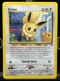 Eevee 38/75 Neo Discovery Regular Uncommon 2000 WOTC Pokemon TCG NM - Image 3