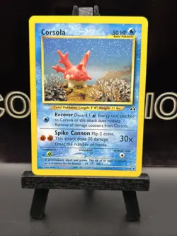 Corsola 37/75 Neo Discovery Regular Uncommon 2000 WOTC Pokemon TCG LP - Image 2