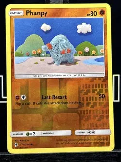 Phanpy 111/214 Sm-Lost Thunder Reverse Holo Pokemon - Image 3