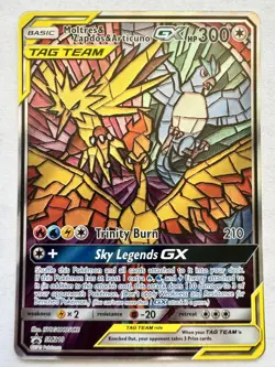 Pokemon TCG Moltres Zapdos Articuno GX SM210 Hidden Fate Promo NM-Mint Condition - Image 1