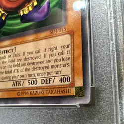 2003 Yu-Gi-Oh! SDJ Time Wizard 1st Edition PSA 9 Mint - Image 4