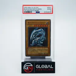 Blue Eyes White Dragon 2002 Yu-Gi-Oh 1st Ed Europe SDK-E001 PSA 2 - Image 1