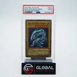 Blue Eyes White Dragon 2002 Yu-Gi-Oh 1st edition Europe SDK-E001 PSA 2 - Image 1