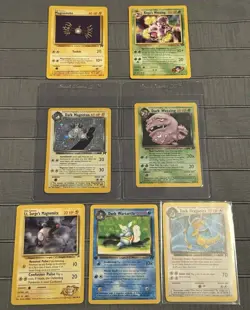 Pokemon WOTC Team Rocket Holos Cards Lot Dark Magneton/Dark Weezing + More! - Image 1