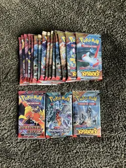 Pokemon Tcg Booster Packs Lot Assorted 10 Card Booster Packs 18 Packs Total - Image 1