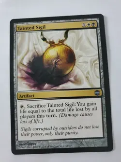 MTG Magic The Gathering Card Tainted Sigil Artifact Black White Alara Reborn - Image 1