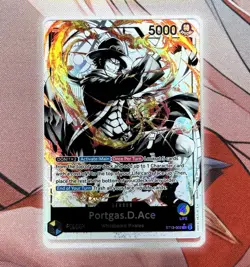 Portgas.D.Ace ST13-002 ALT ART English Leader Three Brothers Bond One Piece Card - Image 1