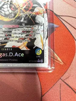Portgas.D.Ace ST13-002 ALT ART English Leader Three Brothers Bond One Piece Card - Image 5