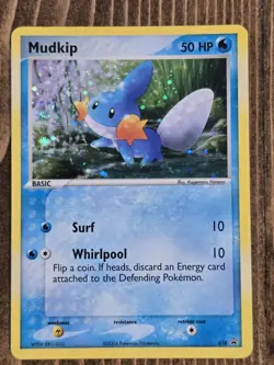 Pokemon Mudkip 018 Black Star Promo Holo Card Excellent Condition - Image 1