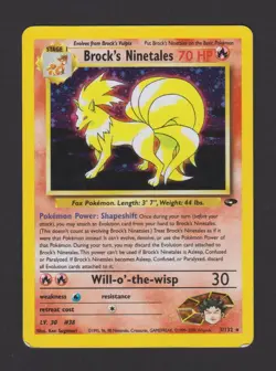 Brock’s Ninetales Holo Gym Challenge 3/132 ENG - Pokemon Card Rare - Image 1