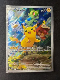 Pikachu Paldea Evolved Sealed Promo #027 Pokemon Card TCG NM/MINT - Image 1