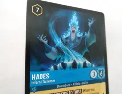 LORCANA TCG CARDS Single Hades Infernal Schemer Legendary Non Foil - Image 2