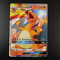 Charizard GX 9/68 Hidden Fates Holo Full Art Pokemon Card - Image 1