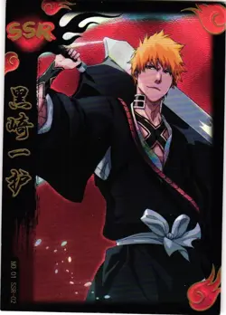 Ichigo Kurosaki SSR No 01 SSR-02 Bleach Anime CCG TCG Card - Image 1