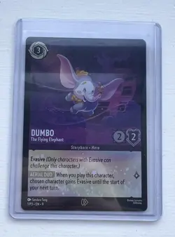 Dumbo The Flying Elephant 1/P3 Disney Lorcana Foil Promo Card Fabled - Image 1