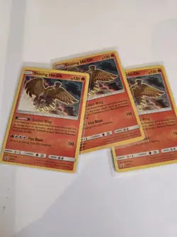 3x Shining Ho-Oh SM70 Holo Pokemon Cards - Image 1