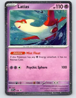SVP139 Latias- Stellar Crown Black Star Promo Cosmo Holo Rare - Pokemon Card TCG - Image 1