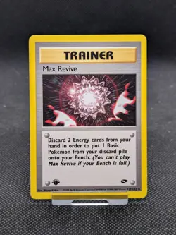 Pokemon Card Max Revive Gym Challenge 1st Edition 117/132 WOTC NM - Image 3