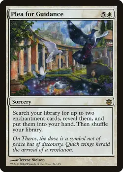 Plea for Guidance Born of the Gods NM White Rare MAGIC GATHERING CARD ABUGames - Image 1
