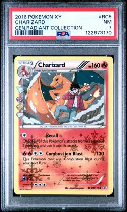 2016 POKEMON XY GENERATIONS RADIANT COLL #RC5 CHARIZARD PSA 7 - Image 1