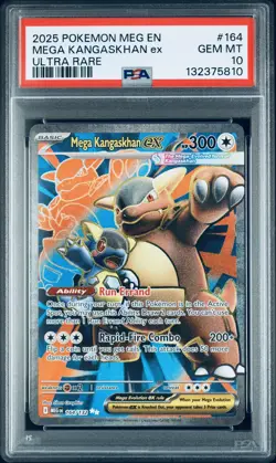 2025 POKEMON MEG EN-MEGA EVOLUTION ULTRA RARE #164 MEGA KANGASKHAN EX PSA 10 - Image 1