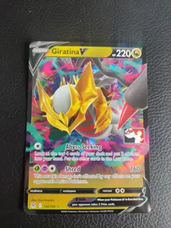 Pokemon TCG - Giratina V 130/196 Prize Pack Series 4 Stamped Holo Lost Origin - Image 1