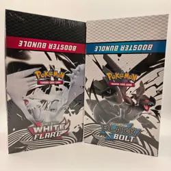 Sealed Pokemon Scarlet & Violet White Flare & Black Bolt Booster Bundle Display - Image 1