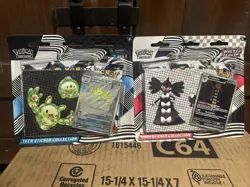 New Sealed Pokemon Black Bolt and White Flare Tech Sticker Collection Set of 2 - Image 1