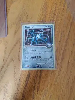 2009 Pokemon Platinum Dialga G-Holo 7/127 Crosshatch Pokemon League - NM - Image 1