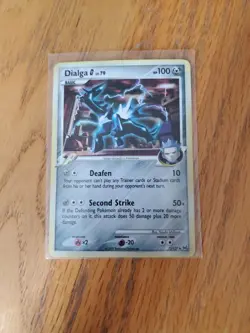 2009 Pokemon Platinum Dialga G-Holo 7/127 Crosshatch Pokemon League - NM - Image 2