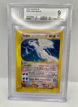 2003 Pokemon Lugia Aquapolis Crystal Holo Rare #149 BGS 9 Mint - Image 1