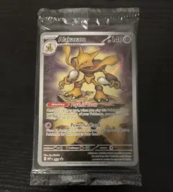 Pokemon TCG | Alakazam MEP # 009 Mega Evolution Black Star Promo **SEALED** - Image 1