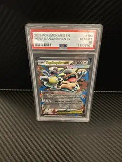 Pokemon TCG PSA 10 Mega Kangaskan Ex 104/132 Mega Evolution Gem Mint - Image 1